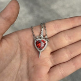 گردنبند ست مدل قلب و شمشیر