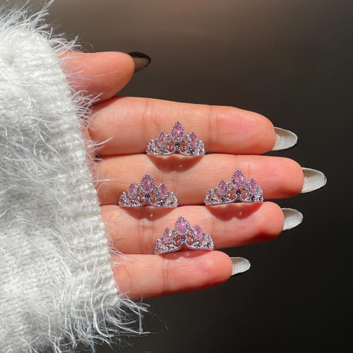 انگشتر جواهری مدل تاج راپونزل