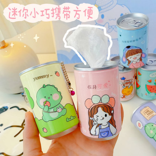 دستمال مرطوب طرح قوطی نوشابه