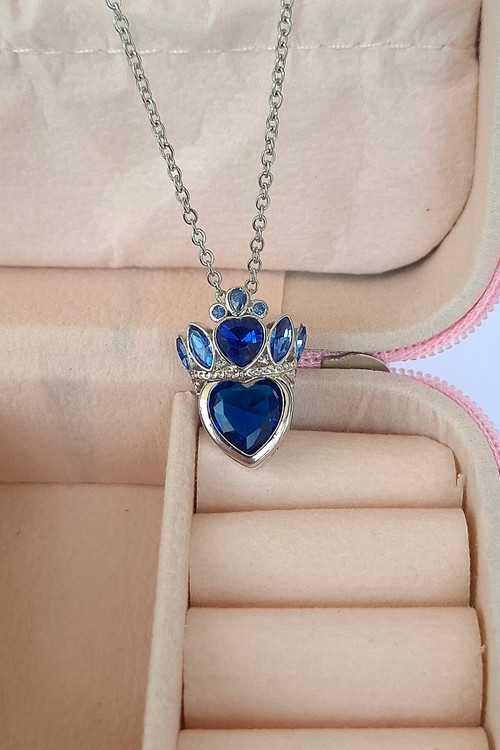 گردنبند استیل مدل تاج راپونزل