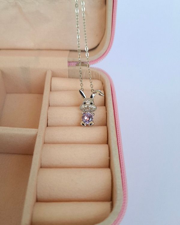 گردنبند جواهری مدل خرگوش