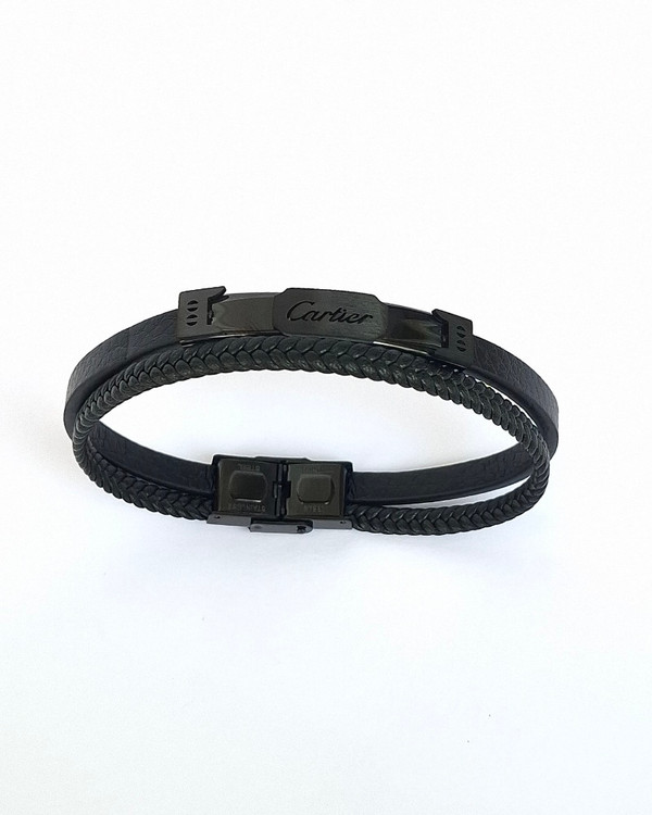 دستبند چرم مردانه