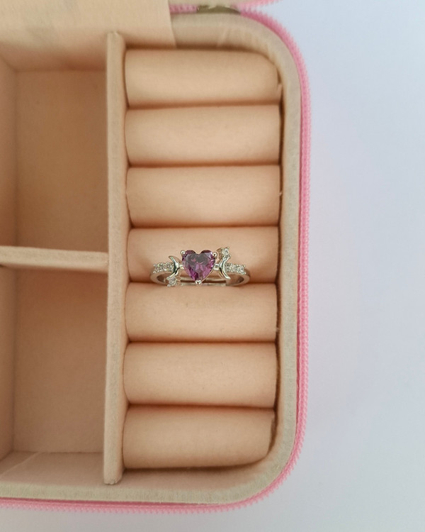 انگشتر مینمال مدل قلب